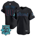 Miami 30 Seasons Anniversary Patch Vapor Premier Limited Custom Jersey