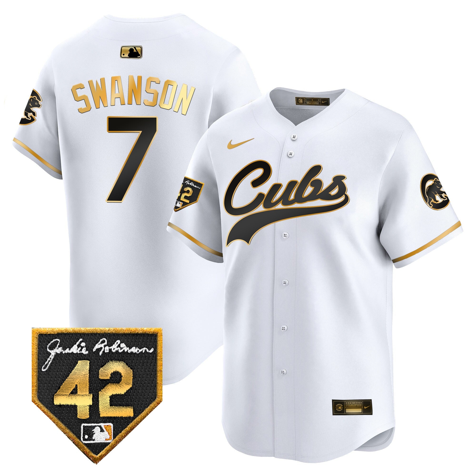 Men’s Chicago 2024 Jackie Robinson Patch Vapor Premier Limited Jersey