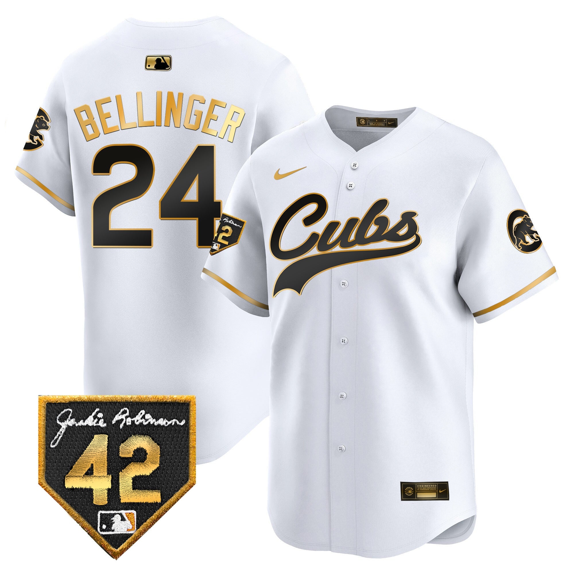 Men’s Chicago 2024 Jackie Robinson Patch Vapor Premier Limited Jersey