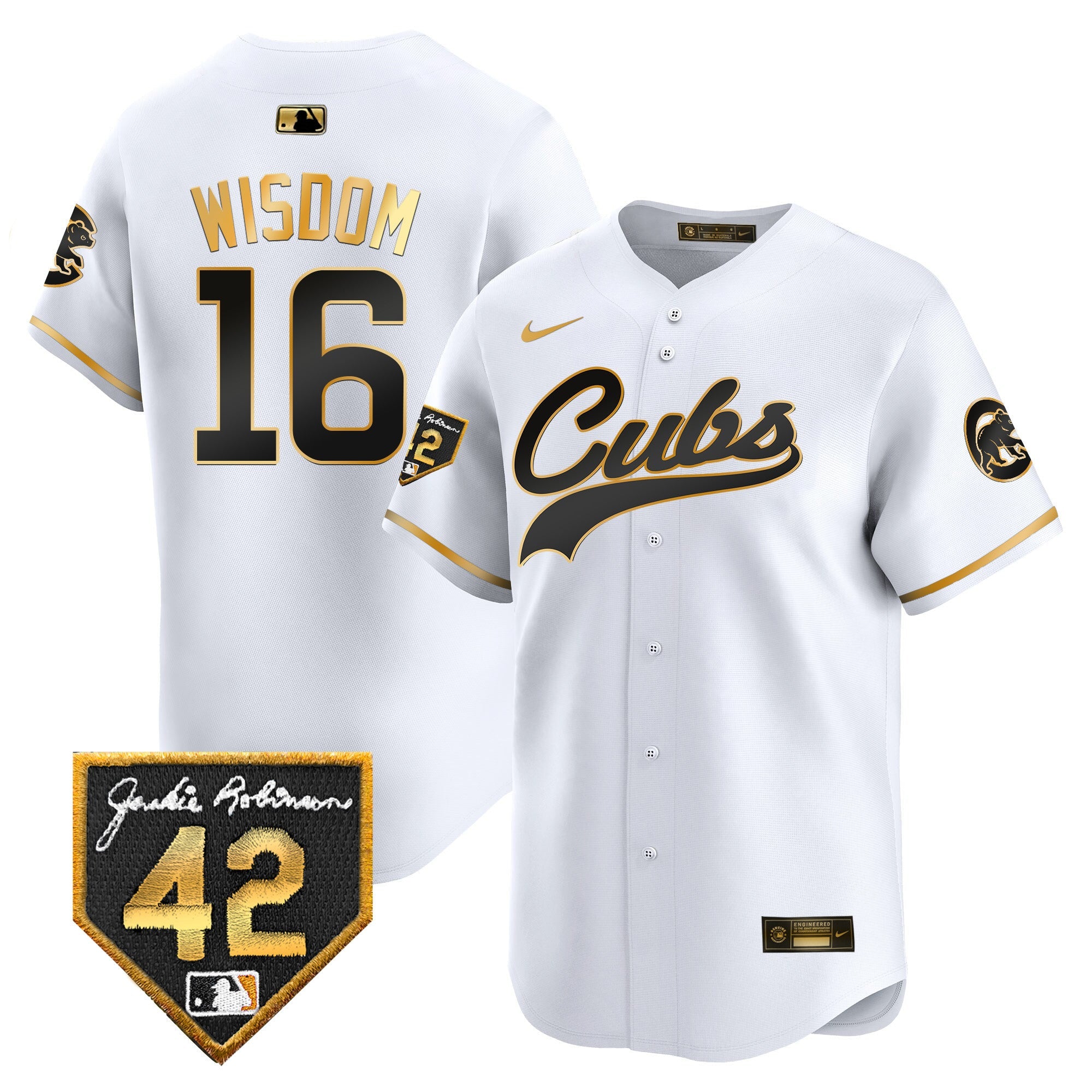 Men’s Chicago 2024 Jackie Robinson Patch Vapor Premier Limited Jersey