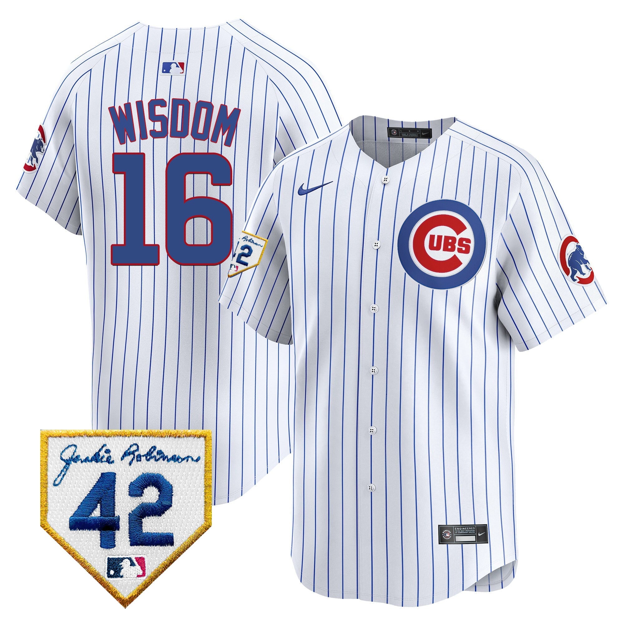 Men’s Chicago 2024 Jackie Robinson Patch Vapor Premier Limited Jersey