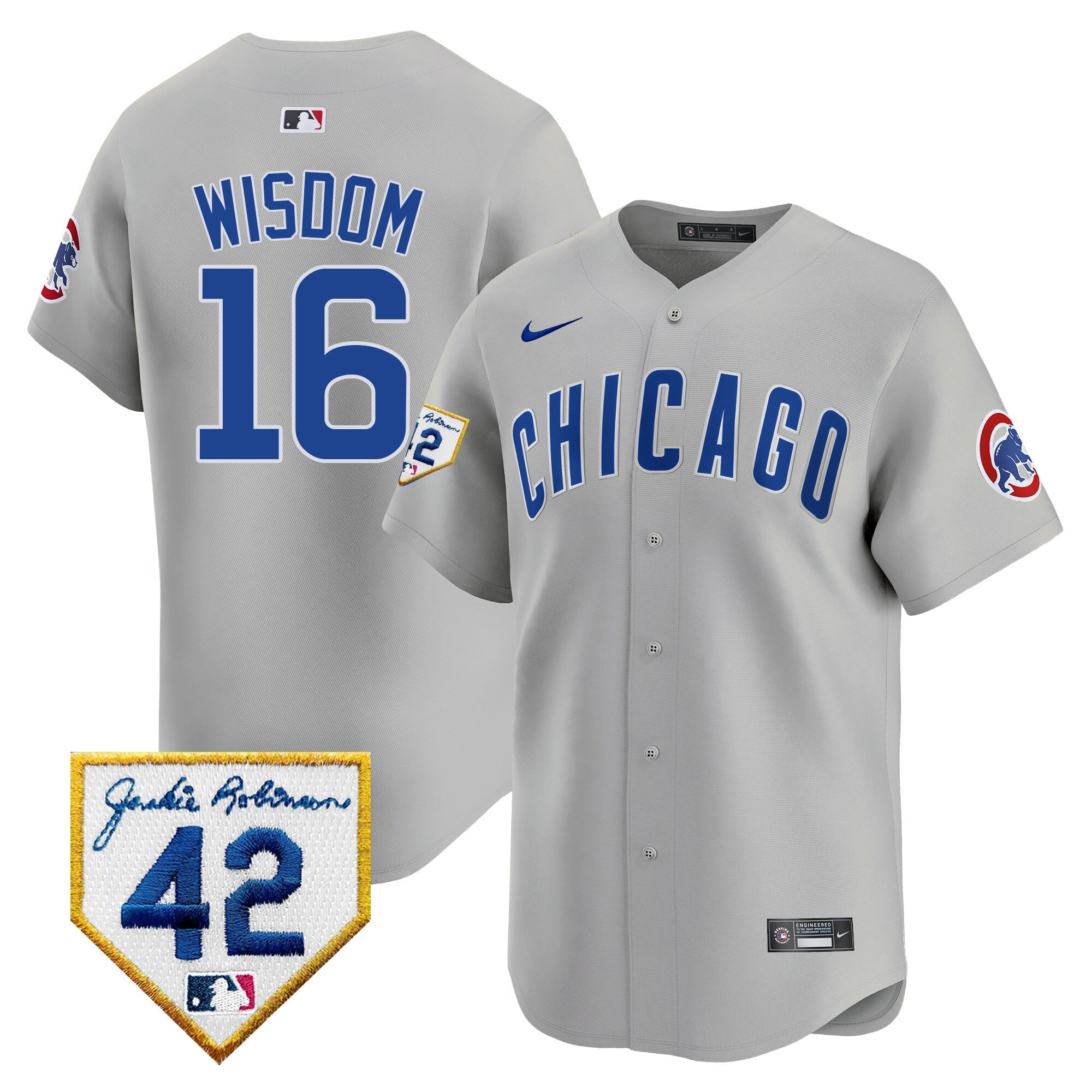 Men’s Chicago 2024 Jackie Robinson Patch Vapor Premier Limited Jersey