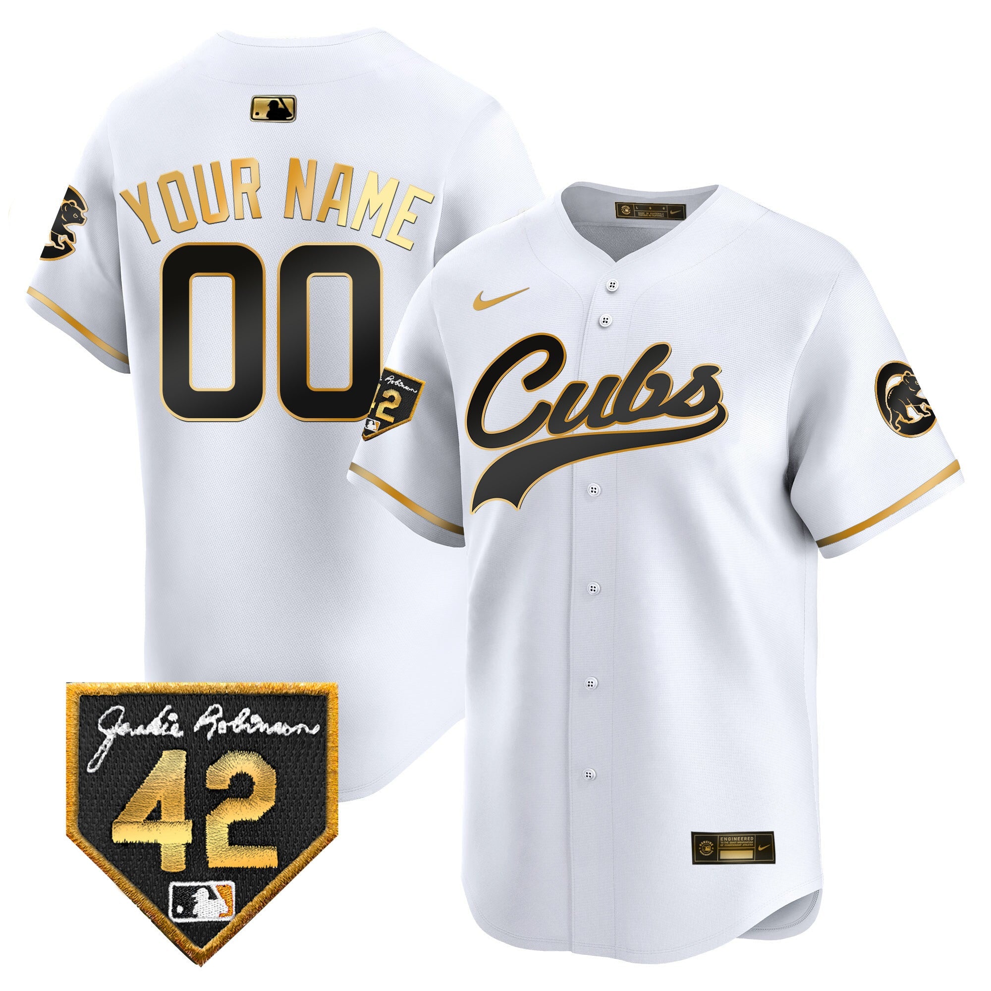 Chicago 2024 Jackie Robinson Patch Vapor Premier Limited Custom Jersey