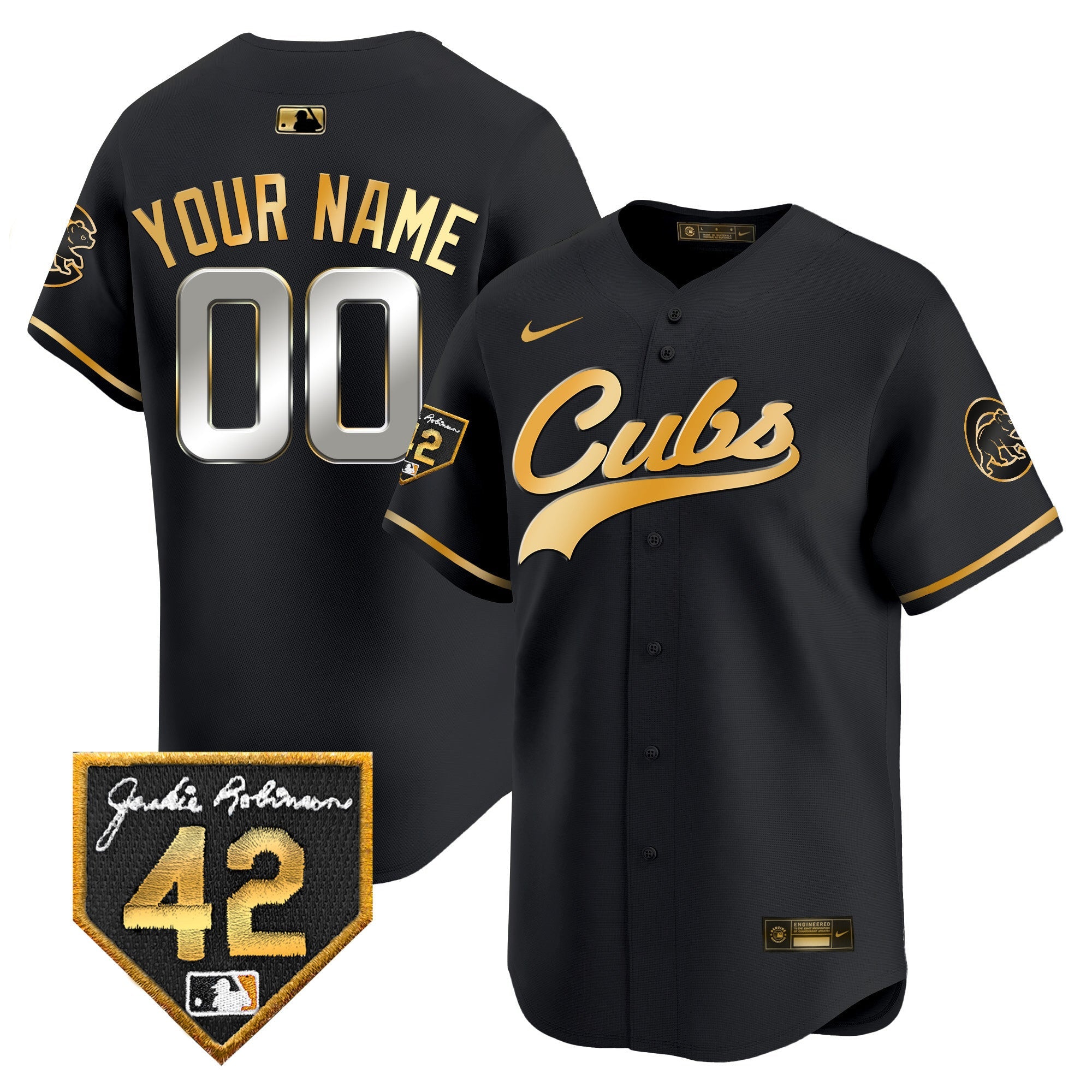 Chicago 2024 Jackie Robinson Patch Vapor Premier Limited Custom Jersey