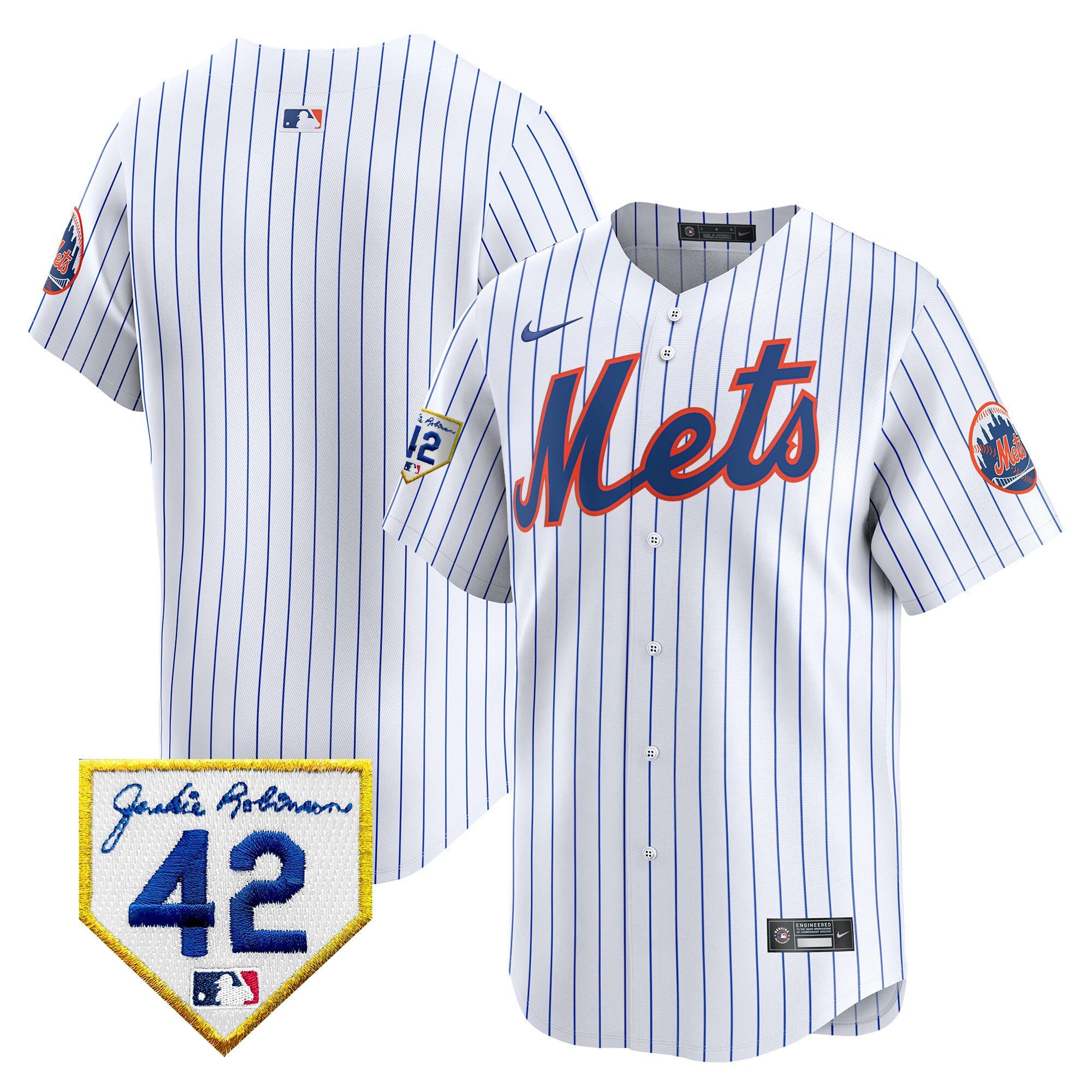 Men’s New York 2024 Jackie Robinson Patch Vapor Premier Limited Jersey