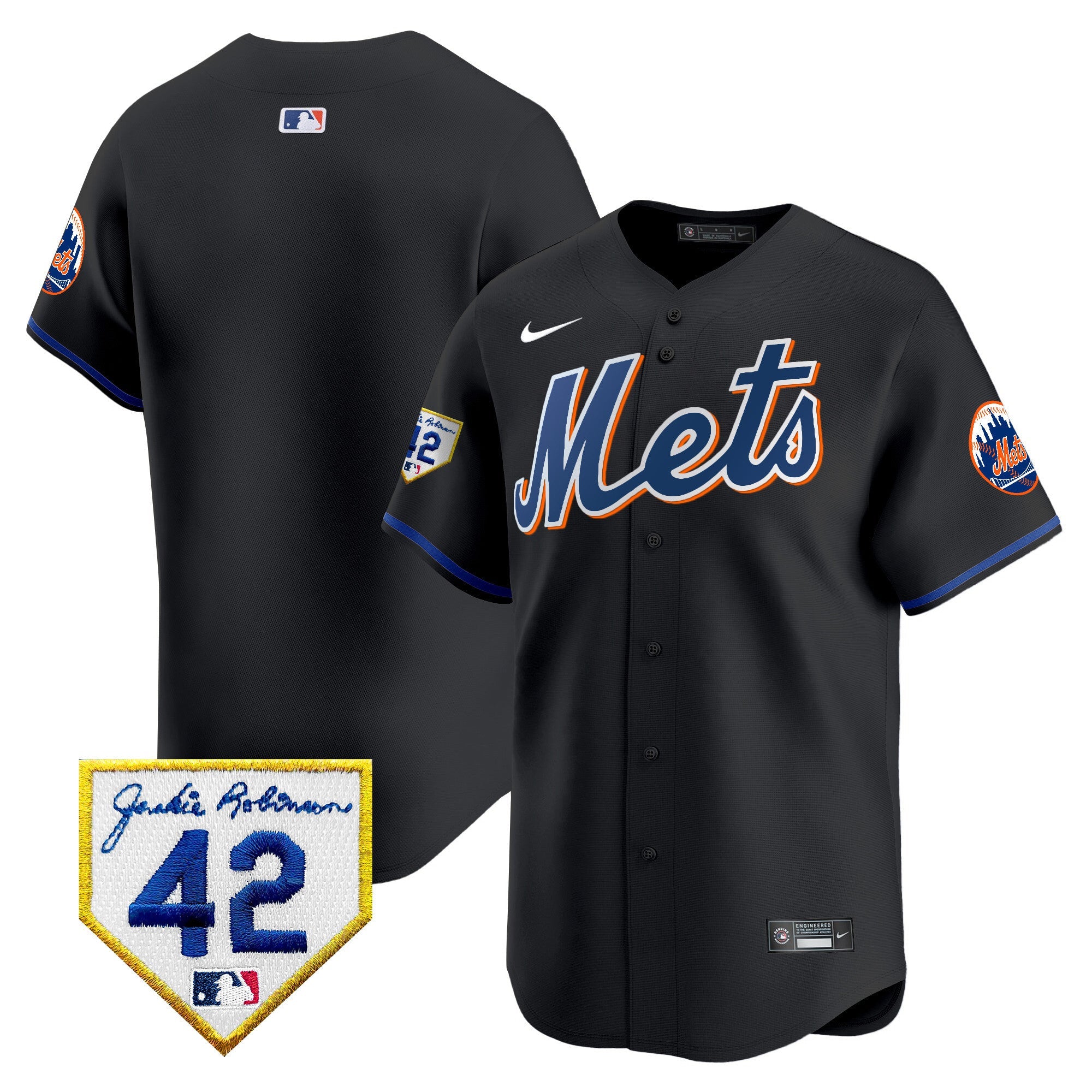 Men’s New York 2024 Jackie Robinson Patch Vapor Premier Limited Jersey