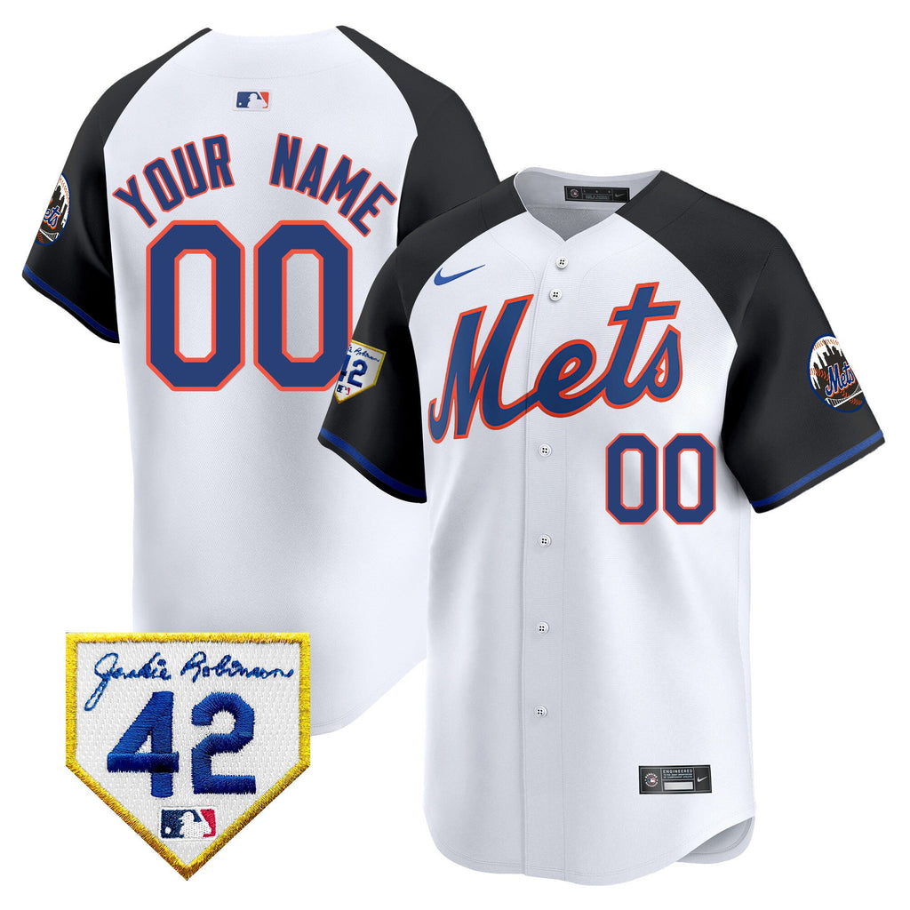 New York 2024 Jackie Robinson Patch Vapor Premier Limited Custom Jersey