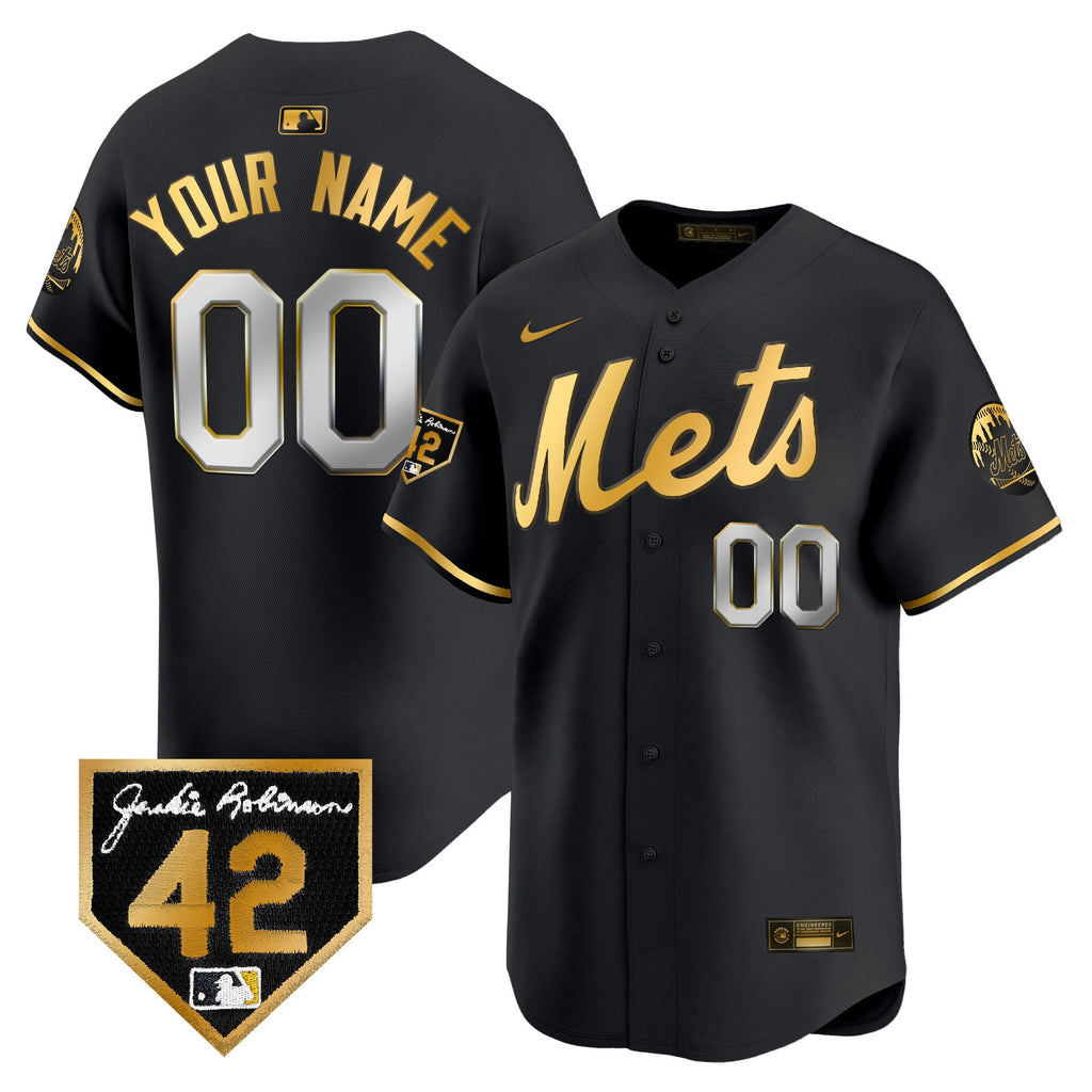 New York 2024 Jackie Robinson Patch Vapor Premier Limited Custom Jersey