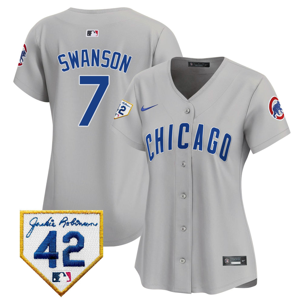 Women’s Chicago Jackie Robinson Patch Vapor Premier Limited Jersey V2