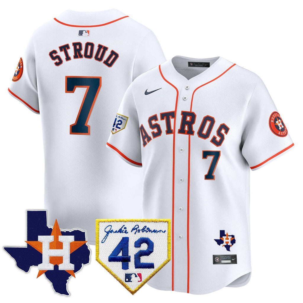 Men’s Houston 2024 Robinson & Texas Patch Vapor Premier Limited Jersey