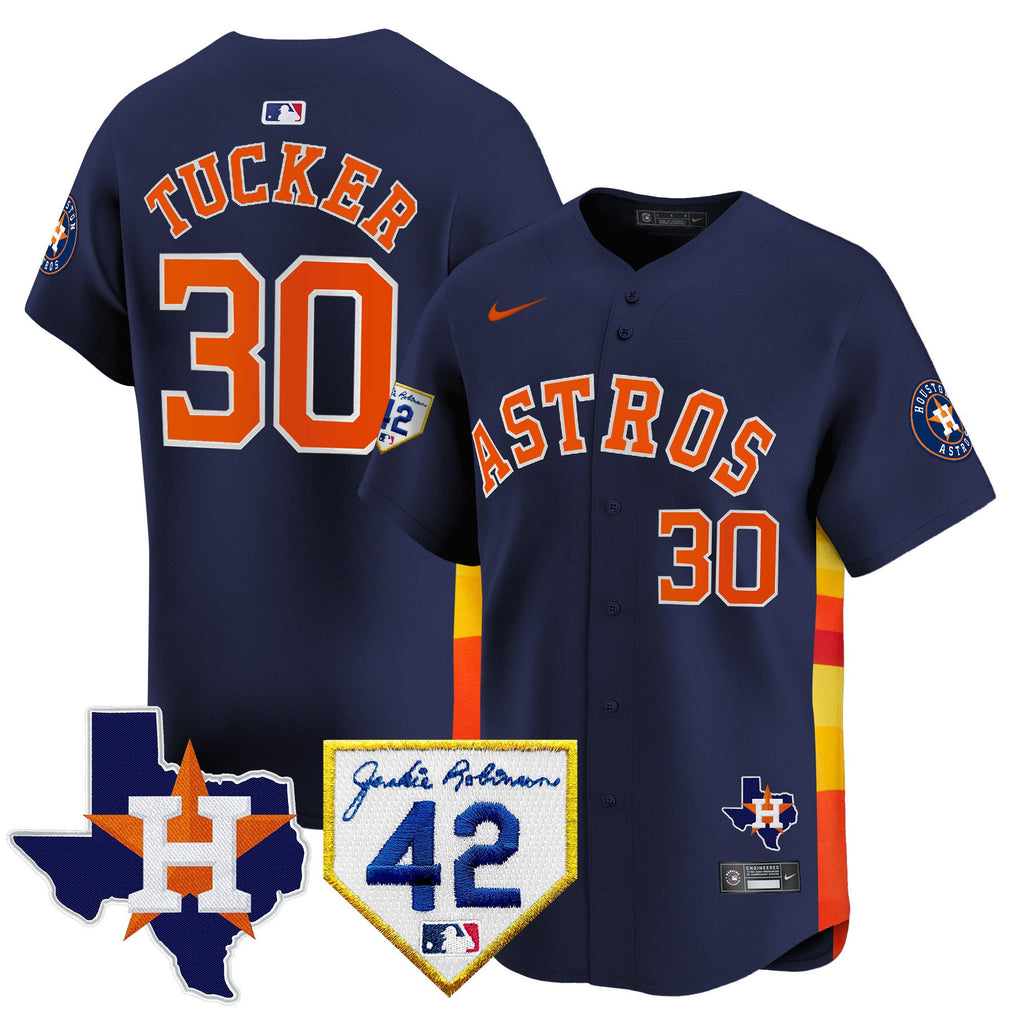 Men’s Houston 2024 Robinson & Texas Patch Vapor Premier Limited Jersey