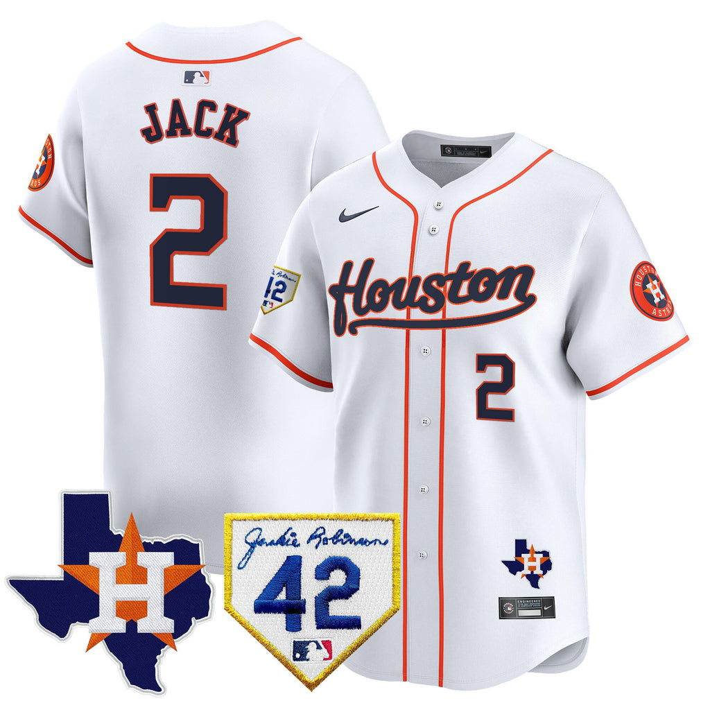 Men’s Houston 2024 Jackie Robinson Patch Vapor Premier Limited Jersey