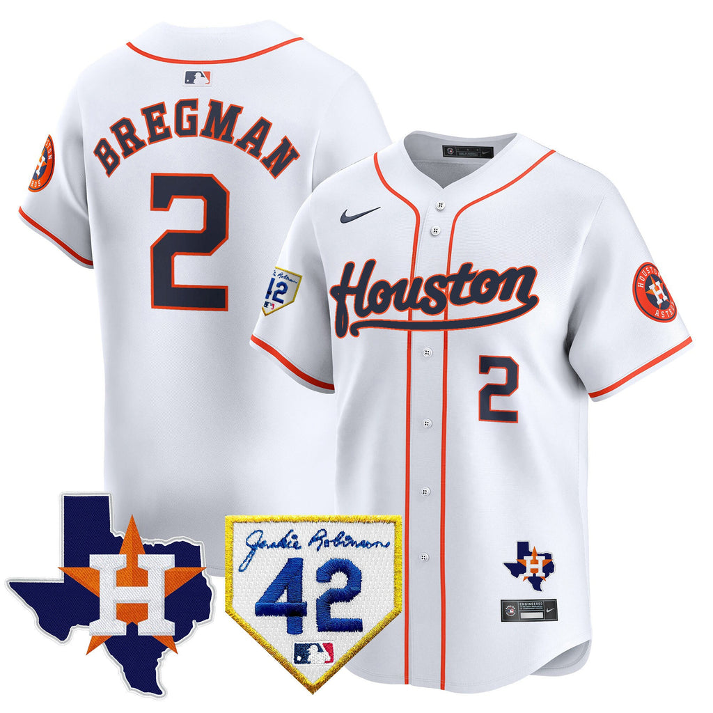 Men’s Houston 2024 Jackie Robinson Patch Vapor Premier Limited Jersey