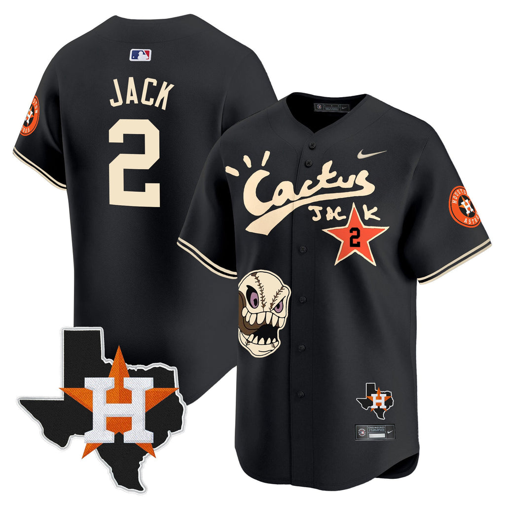 Men’s Houston Cactus Jack Patch Vapor Premier Limited Jersey