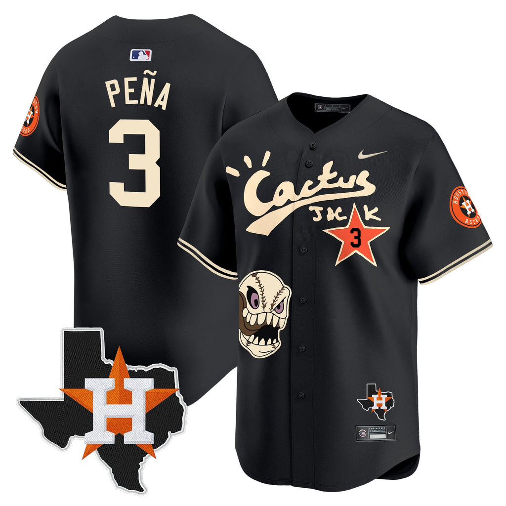 Men’s Houston Cactus Jack Patch Vapor Premier Limited Jersey