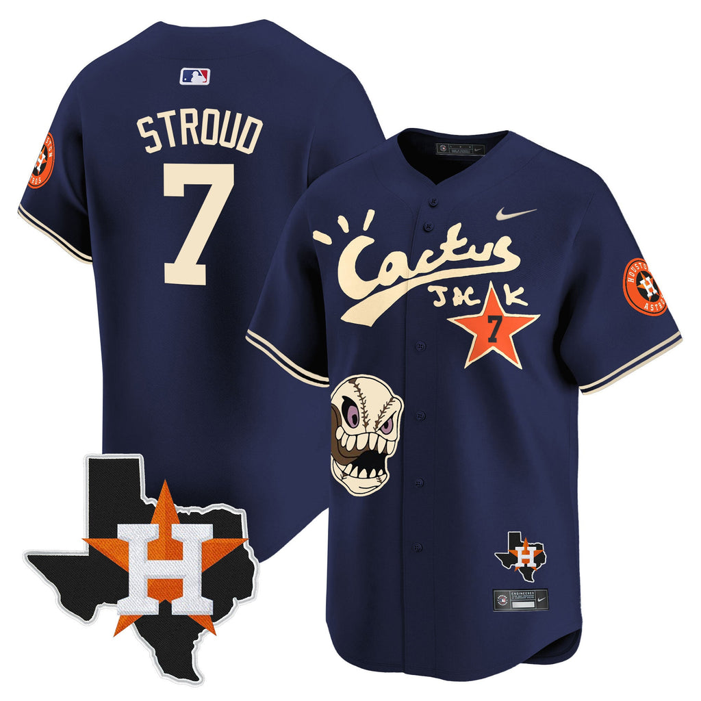 Men’s Houston Cactus Jack Patch Vapor Premier Limited Jersey