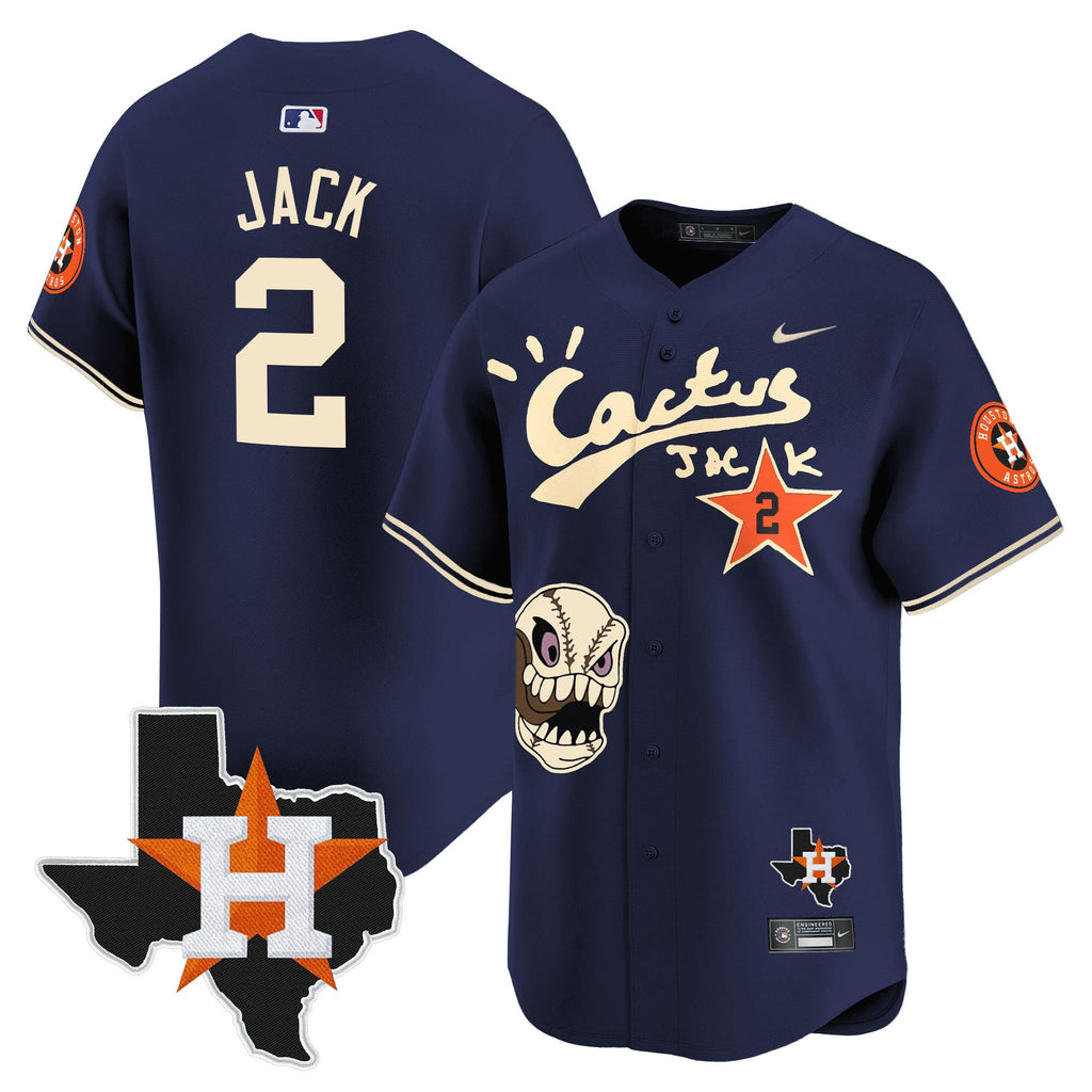 Men’s Houston Cactus Jack Patch Vapor Premier Limited Jersey