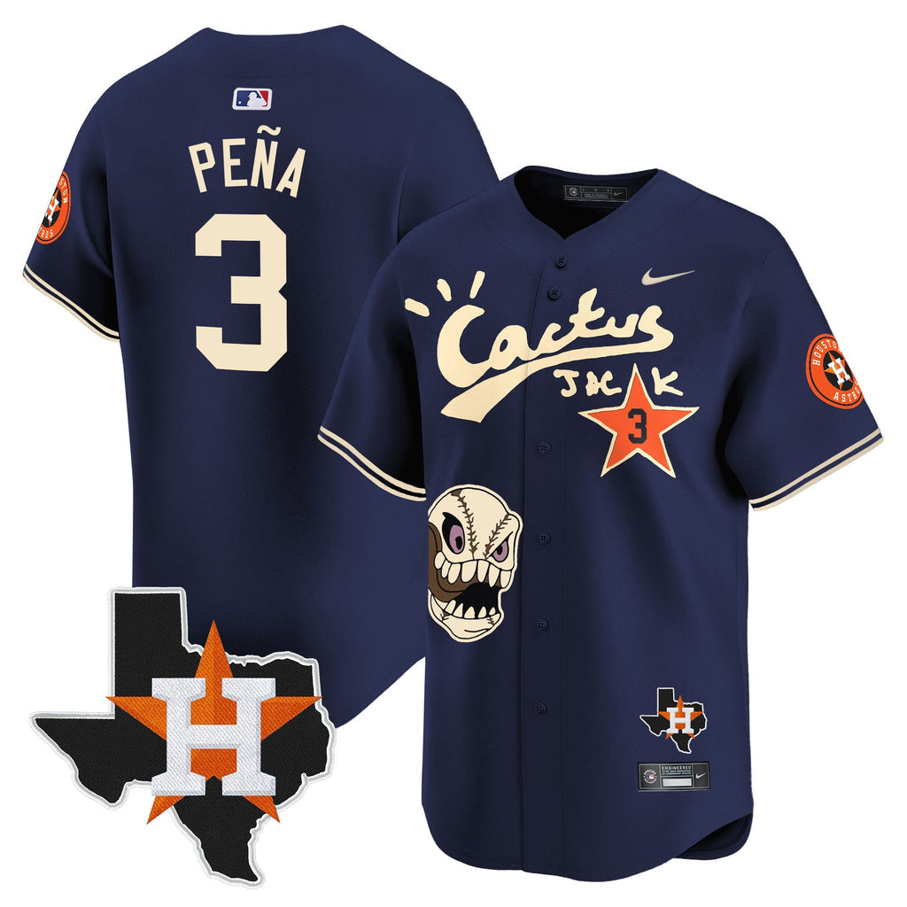 Men’s Houston Cactus Jack Patch Vapor Premier Limited Jersey