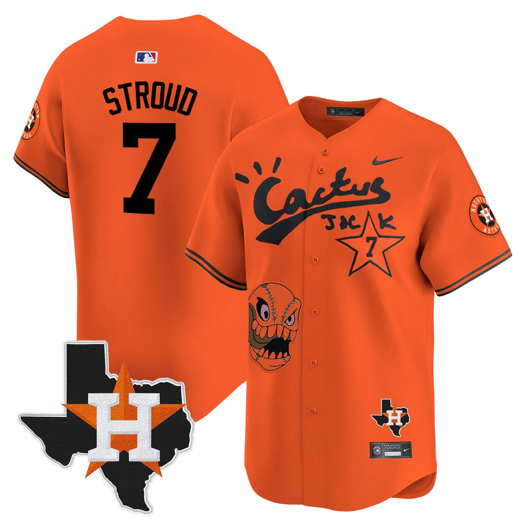 Men’s Houston Cactus Jack Patch Vapor Premier Limited Jersey