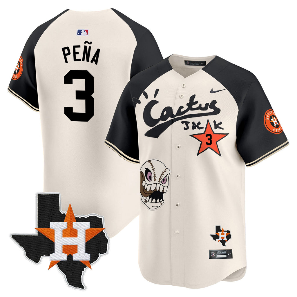 Men’s Houston Cactus Jack Patch Vapor Premier Limited Jersey