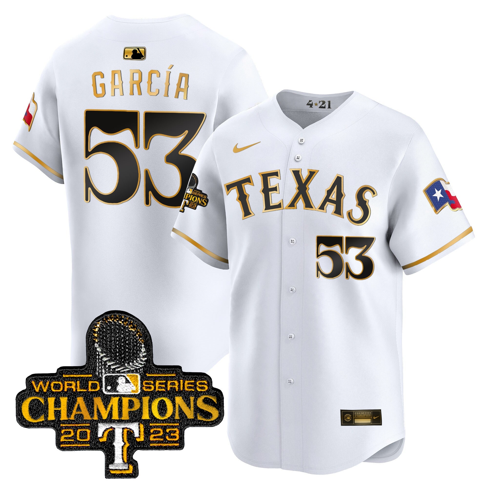 Men’s Texas 2023 World Series Champions City Connect Vapor Premier Limited Jersey