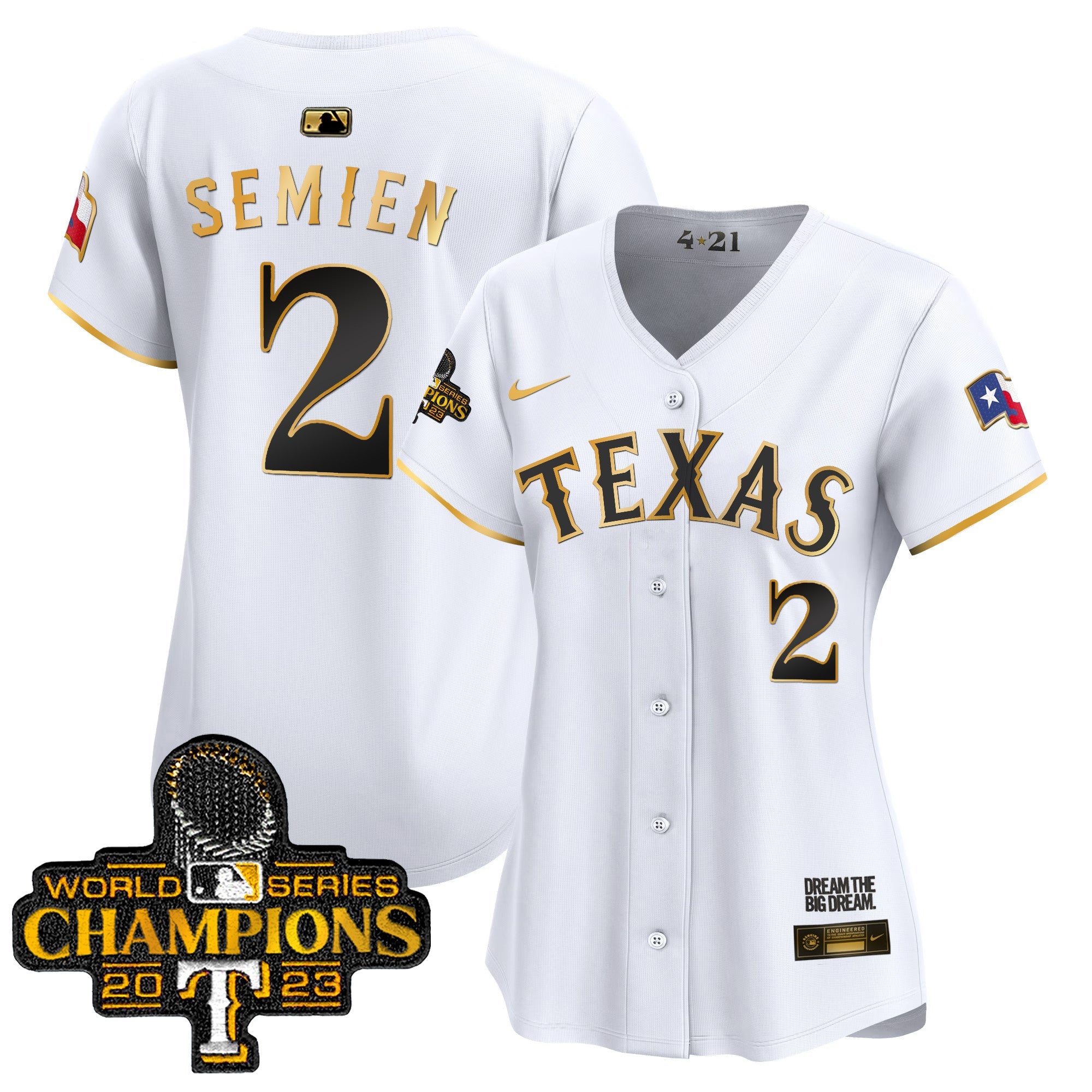 Women’s Texas 2023 World Series Champions City Connect Vapor Premier Limited Jersey