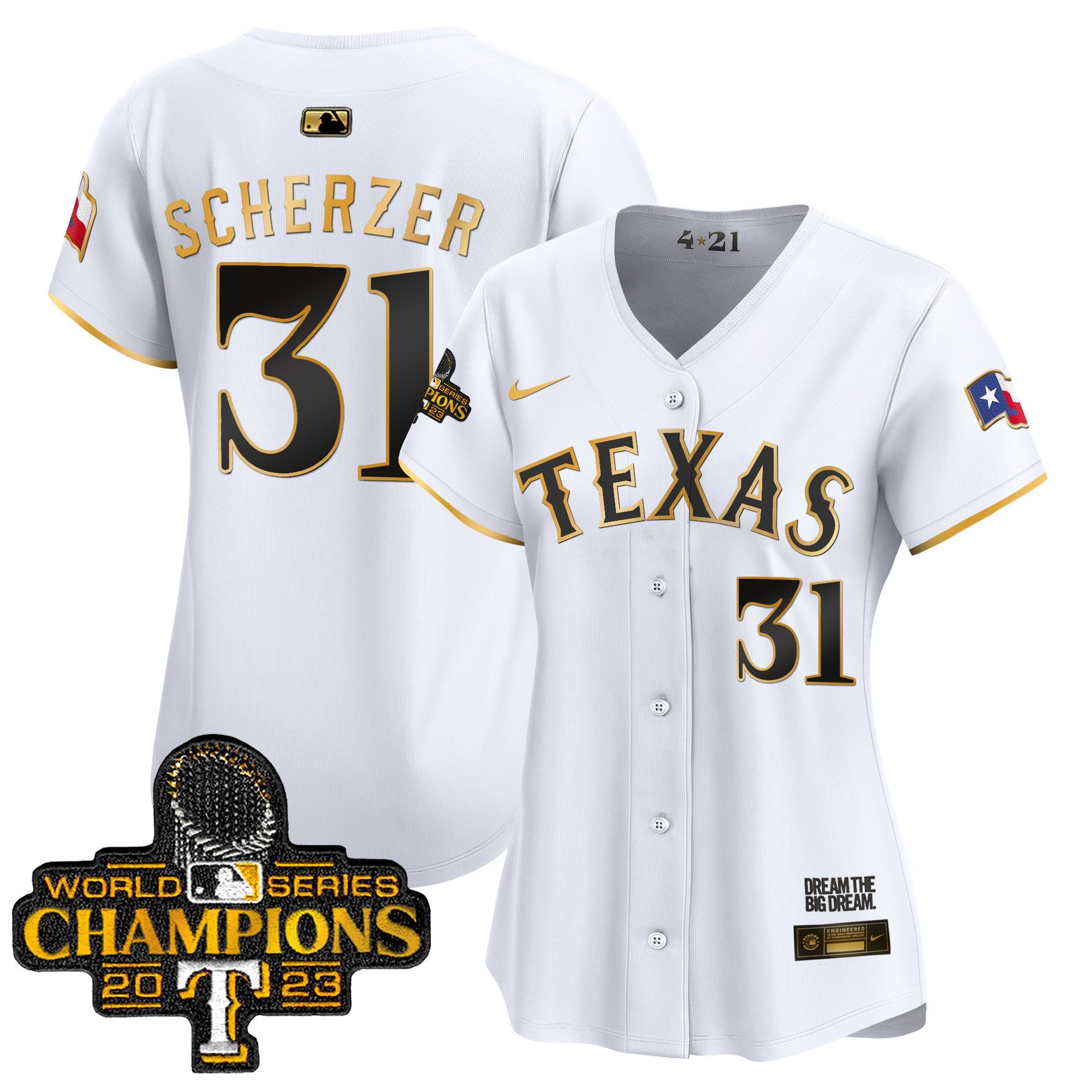 Women’s Texas 2023 World Series Champions City Connect Vapor Premier Limited Jersey