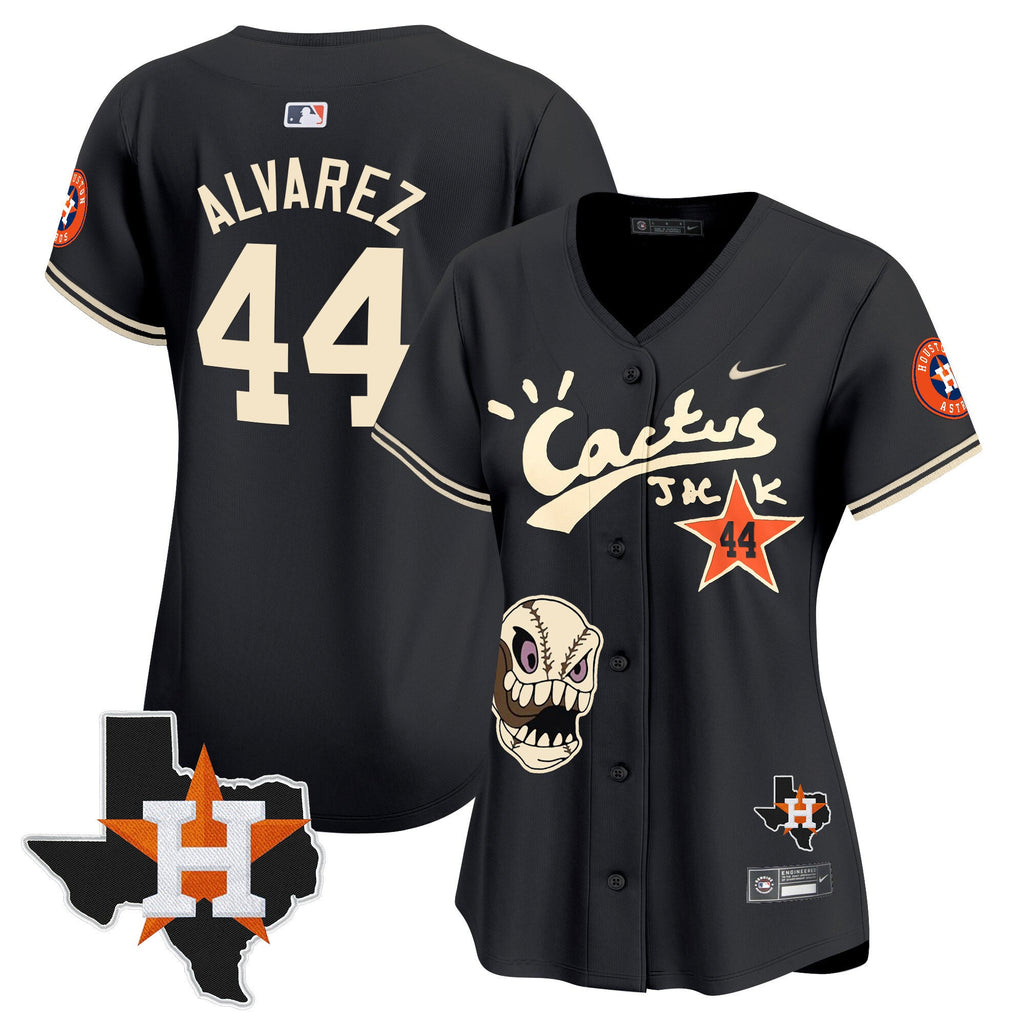 Women’s Houston Cactus Jack Patch Vapor Premier Limited Jersey