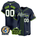 Atlanta Atliens & Hank Aaron Patch Vapor Premier Limited Custom Jersey