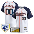 Houston Jackie Robinson Breaking Barriers Patch Vapor Premier Limited Custom Jersey