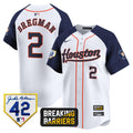 Men’s Houston Jackie Robinson Breaking Barriers Patch Vapor Premier Limited Jersey