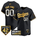 Jackie Robinson Breaking Barriers Patch Vapor Premier Limited Custom Jersey
