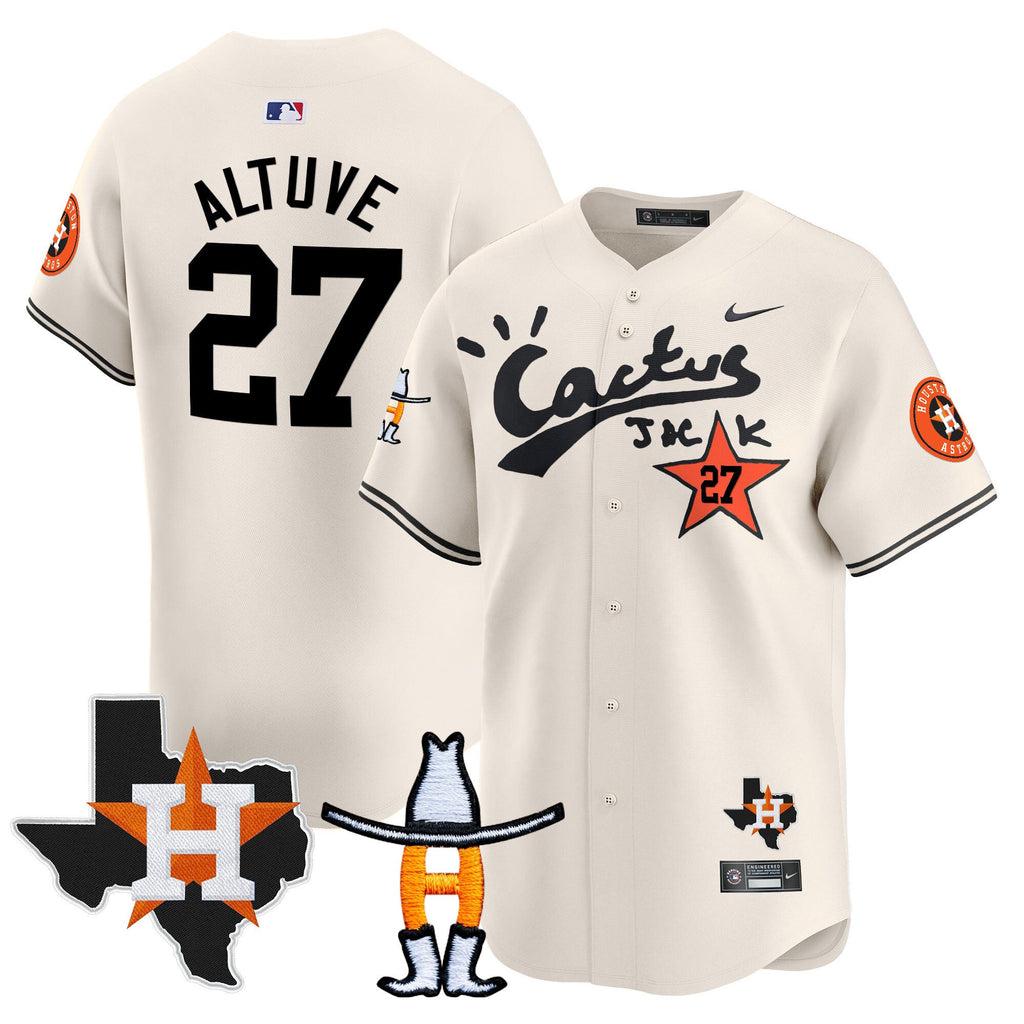 Men’s Houston Cactus Jack Houston Rodeo Patch Vapor Premier Limited Jersey