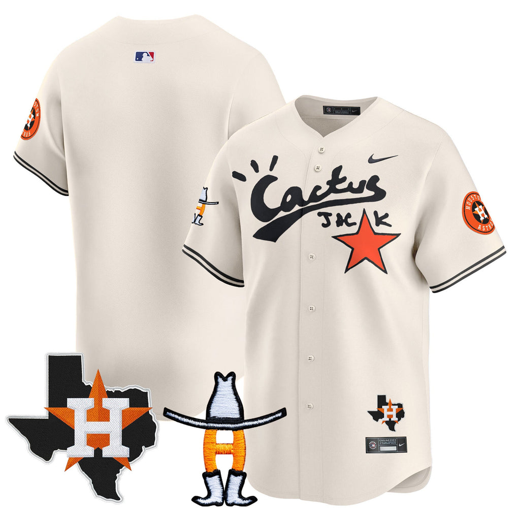 Men’s Houston Cactus Jack Houston Rodeo Patch Vapor Premier Limited Jersey