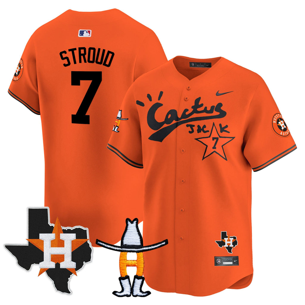 Men’s Houston Cactus Jack Houston Rodeo Patch Vapor Premier Limited Jersey