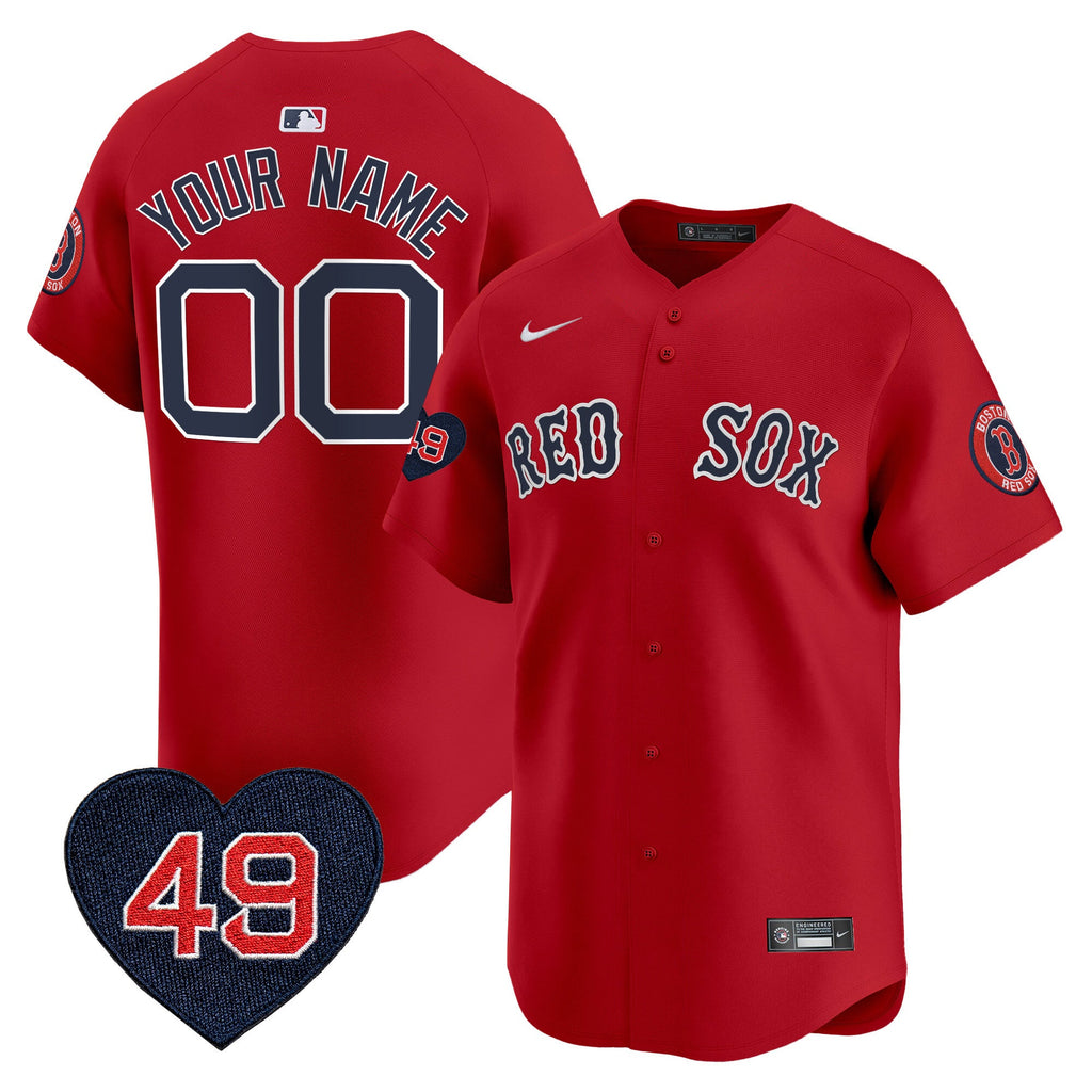 Boston Tim Wakefield Patch Vapor Premier Limited Custom Jersey