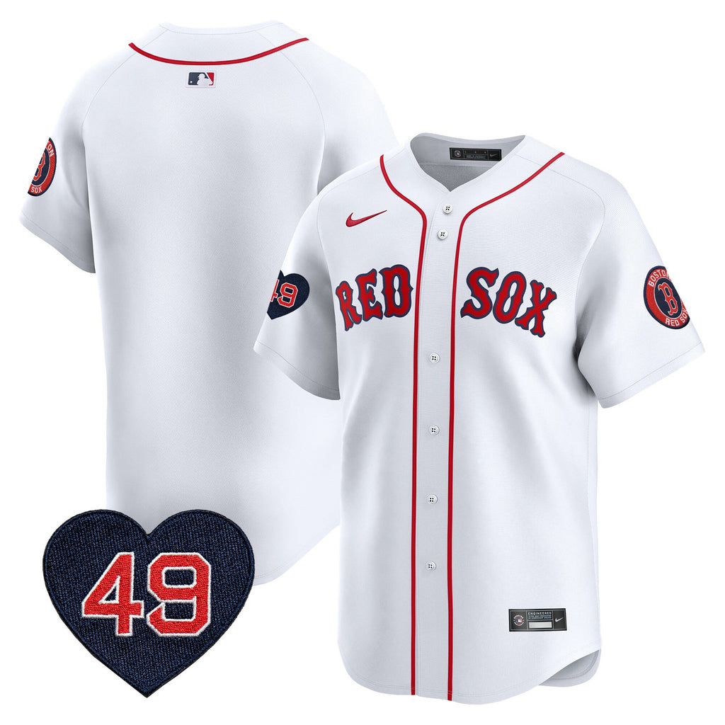 Men’s Boston Tim Wakefield Patch Vapor Premier Limited Jersey