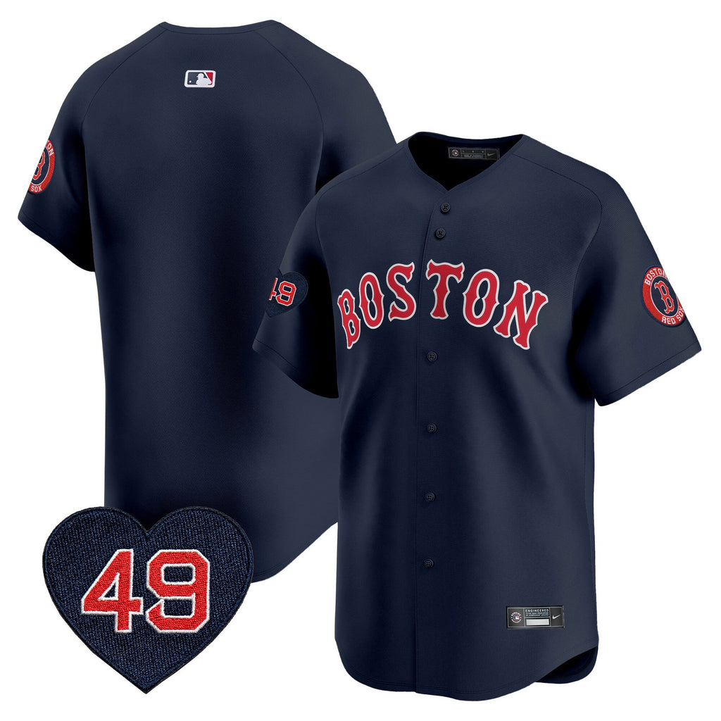 Men’s Boston Tim Wakefield Patch Vapor Premier Limited Jersey