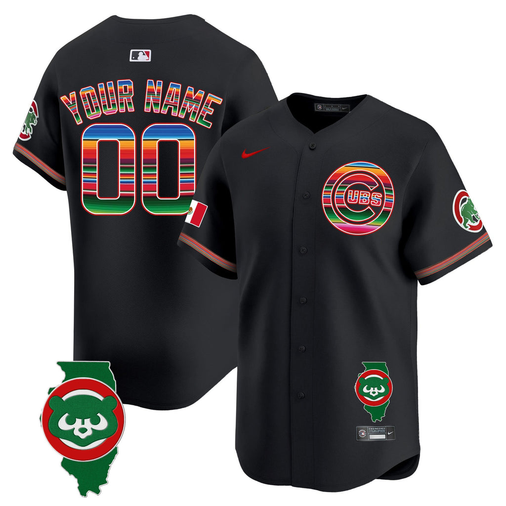 Chicago Mexico Illinois Patch Vapor Premier Limited Custom Jersey