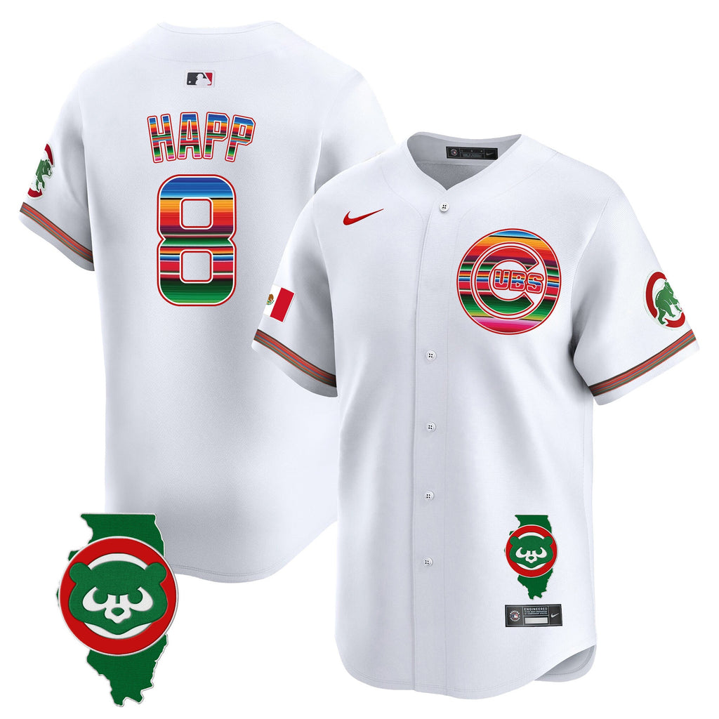 Men’s Chicago Mexico Illinois Patch Vapor Premier Limited Jersey