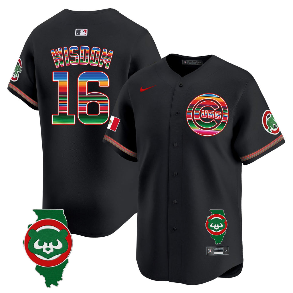 Men’s Chicago Mexico Illinois Patch Vapor Premier Limited Jersey