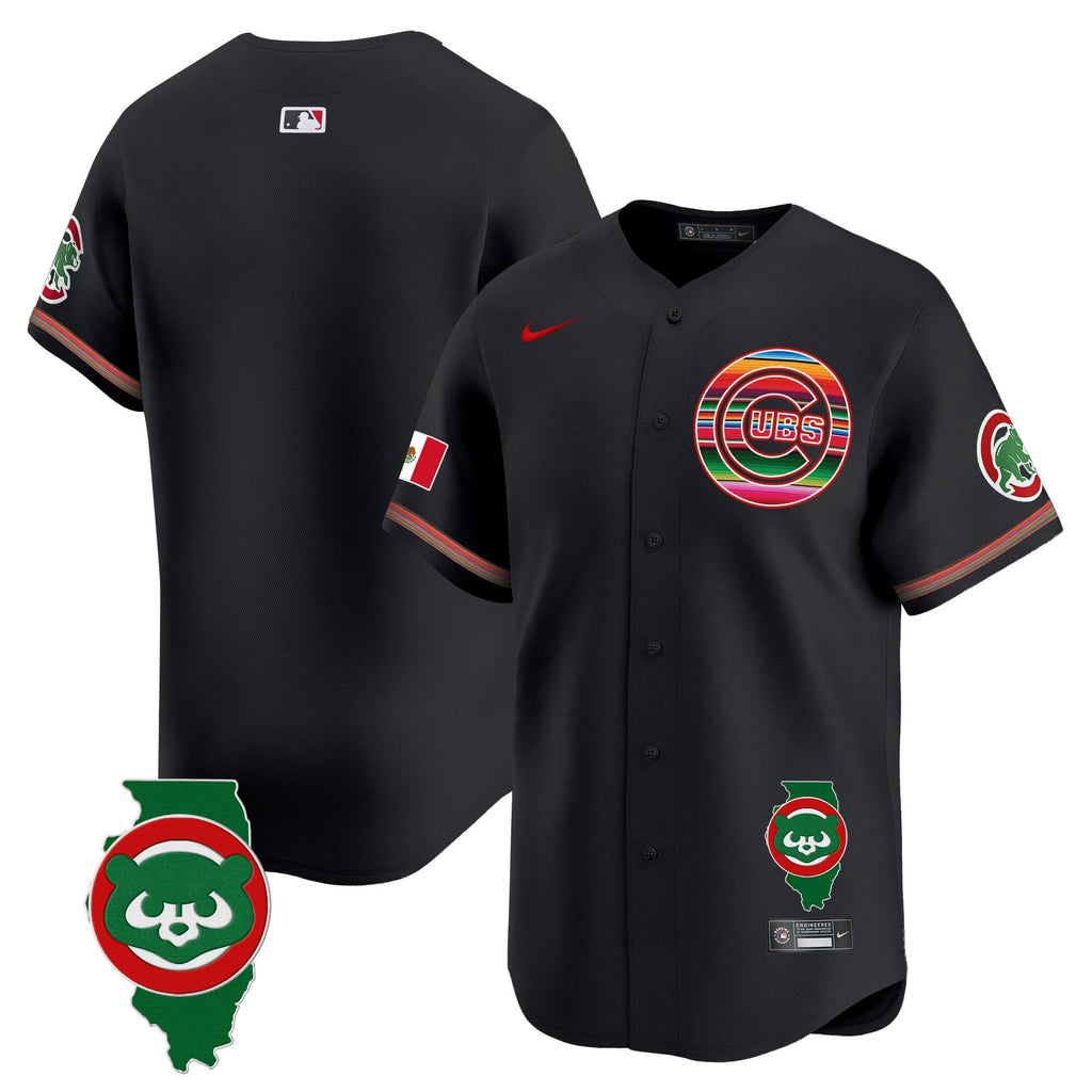 Men’s Chicago Mexico Illinois Patch Vapor Premier Limited Jersey