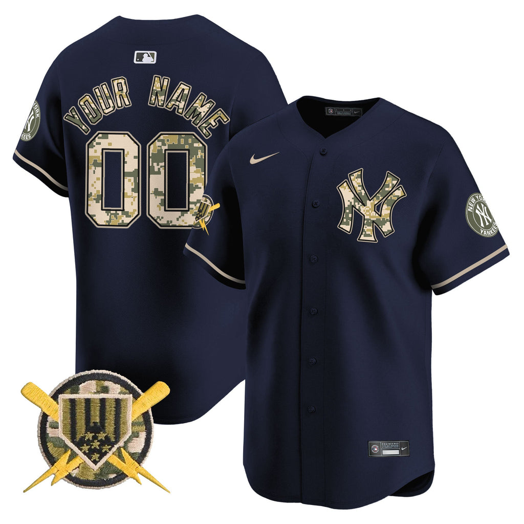 New York Armed Forces Day Vapor Premier Limited Custom Jersey