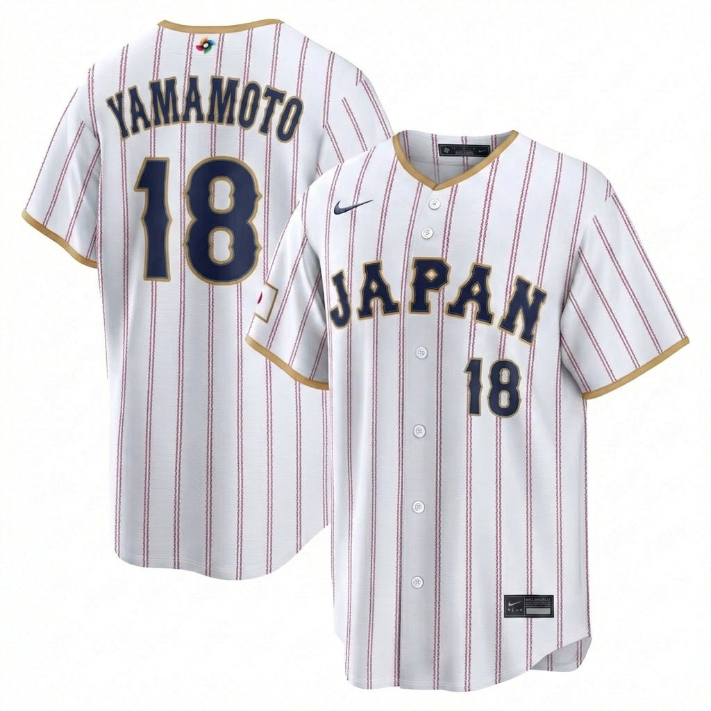 Japan Yamamoto baseball jersey  (Made to order ships 3-6 weeks)
